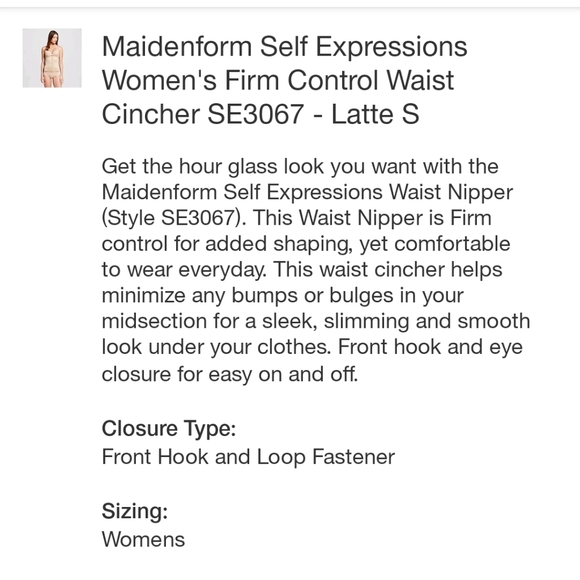 Maidenform Self Expressions Women's Firm Control Waist Cincher - Picture 4 of 6
